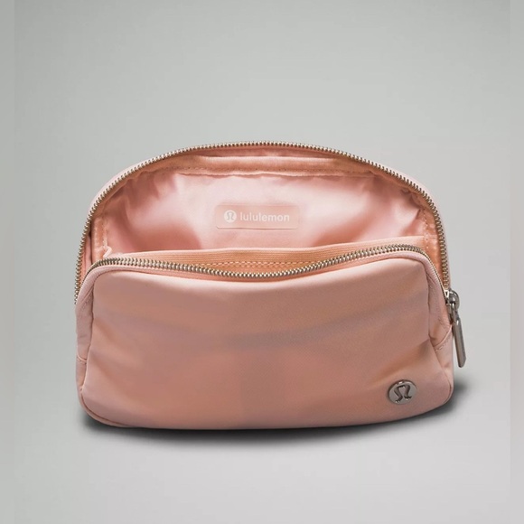 Lululemon Everywhere Belt Bag 1L Wordmark Pink Mist/Silver/White Opal Fanny Pack - Picture 6 of 16